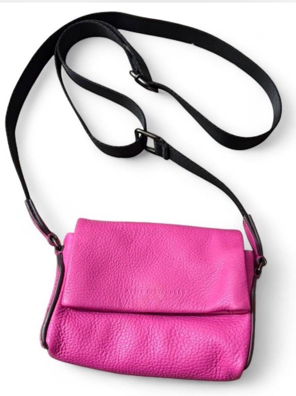 Aimee Kestenberg Hot Pink Leather Crossbody Bag - Women's Shoulder Bag